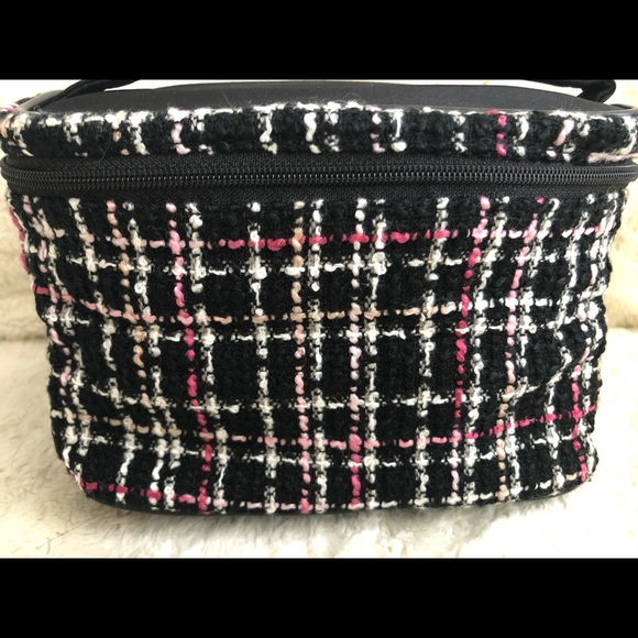🌺2/$25 Lancôme Tweed Small Vanity/Cosmetic Case - Picture 3 of 11